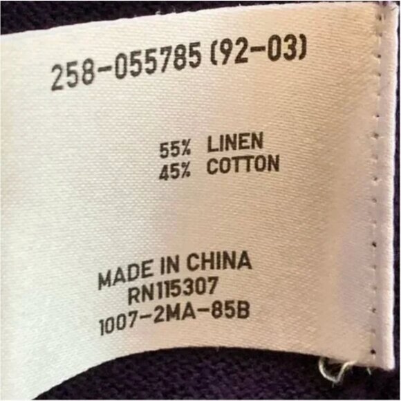 Uniqlo Purple Linen Blend Open Front Draped Cardigan Size Small - Picture 7 of 7